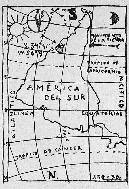 Inverted Map of South America (1936)