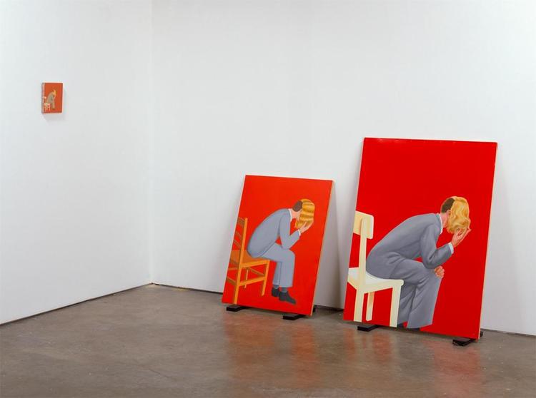 Small panel by Francis Alÿs, medium panel by Emilio Rivera, large panel by Juan Garcia